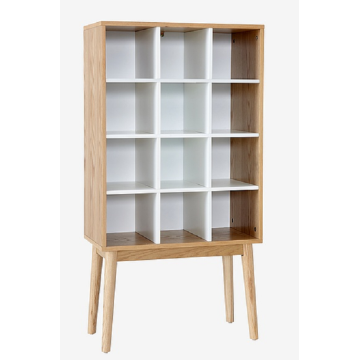 Storage Shelf Bookcase Wooden Open Bookshelf Organizer Cabinet