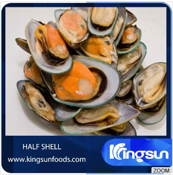 IQF Frozen Mussel Meat With Half Shell