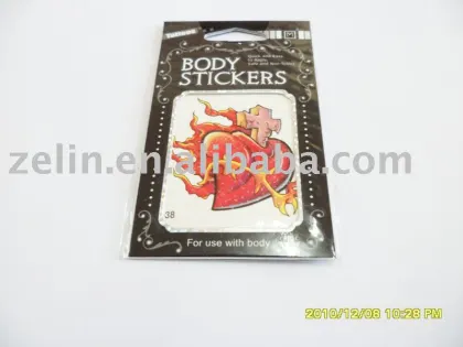 fashion red pattern body tattoo ,tattoo stencil