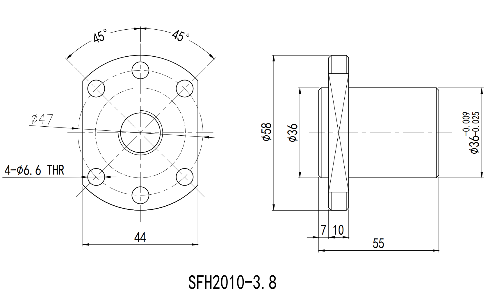tbi 1604 ball screw for lathe