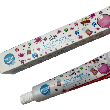 Dentifrice pour enfants bubblegum aromatisé, sans fluor