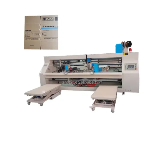 Semi-Automatic Box Carton Stitching Servo Stitcher Machine ZHENHUA-SDJ