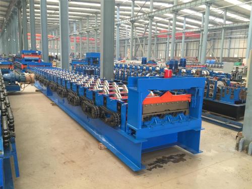 Metal decking floor rolling machine for Mexico