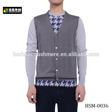 Men Fashion Wool Knit Sweater, Fashion Grey Knit Sweater