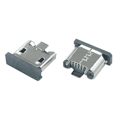 Vertikal SMT Micro USB hona-uttag