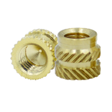 Threaded Knurled Brass Insert Nut For Plastic