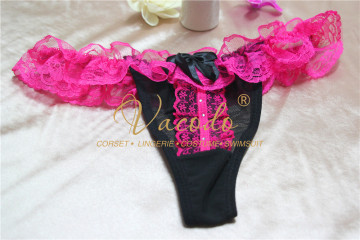 # 4960 2016 New Arrival Lace Sexy Women's G String Ruffle Panty