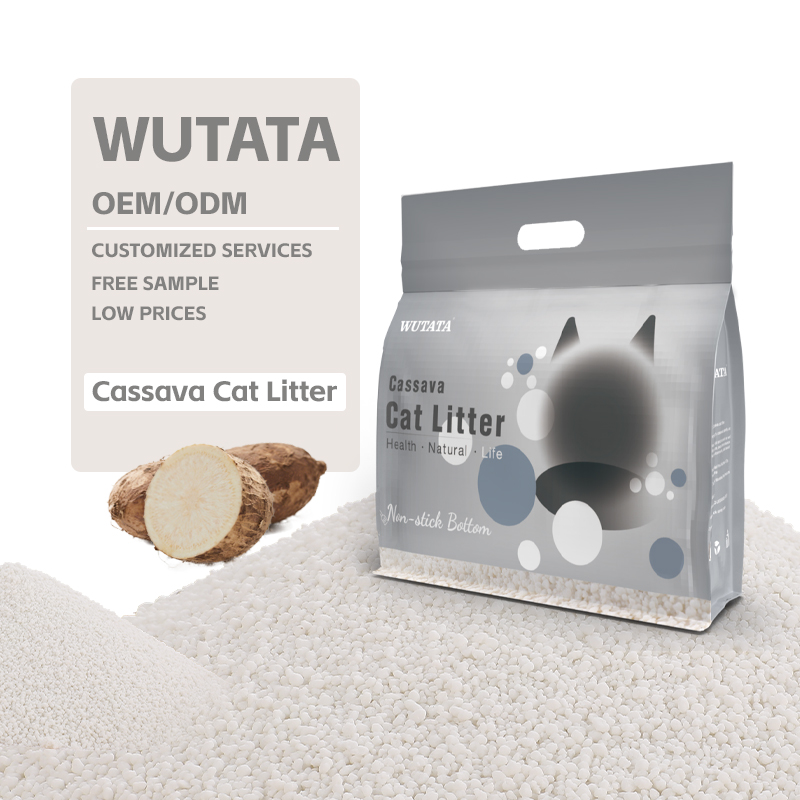Basura de gato de yuca premium con excelente absorción