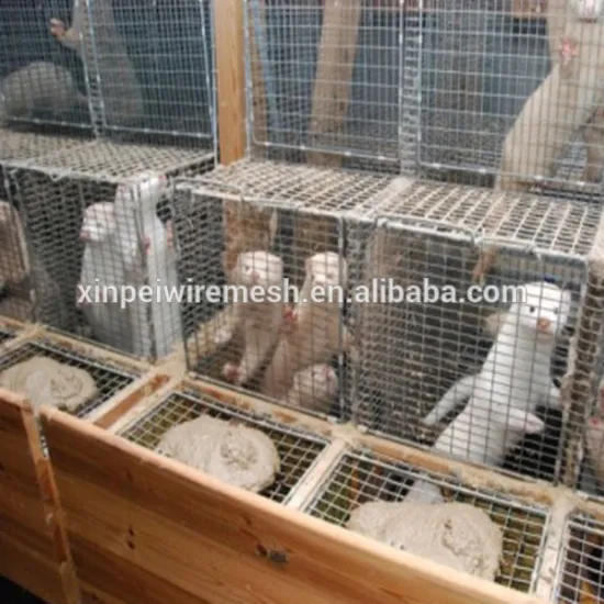 Wire Mesh Mink cage,feeding cage, breeding cage,animal cages from Anping factory