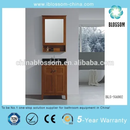 MDF solid wood North American style bathroom cabinet furniture