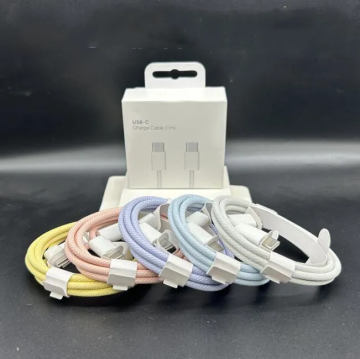 Best Quality 60W PD Type-C to C Fast Charging Cables for Samsung, Xiaomi, Huawei - 1M Length with Box