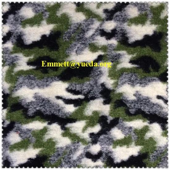 green navy white grey colors camouflage drawings pattern boiled knit fabric