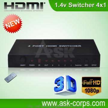 Hot 1.4v  HDMI Switcher  4 in 1 out   4KX2K