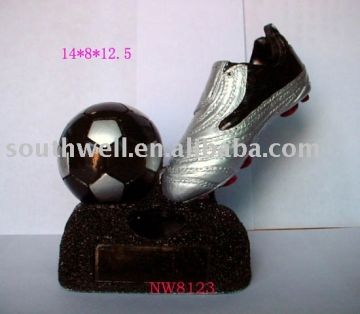 polyresin gifts,sport award statue(soccer)