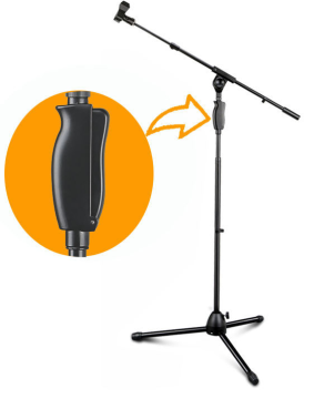 GPUB LKT-855 All-Metal Tripod Floor Microphone Stand
