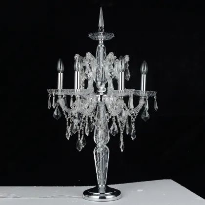 Cristallo European Crystal Table Lamp - Luxury Living Room Lighting