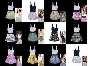 Hot Sales Fashion Style Women Girl Fashion Short Skirts