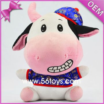 wholesale stuffed cows animal plush toy on factory promotion