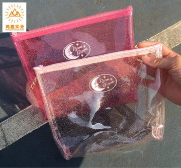 Clear PVC Toiletry Bag with Zipper