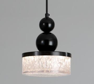Luxury Creative Restaurant Pendant Lighting: Italian Modern Design Black Resin LED Bedside Chandelier
