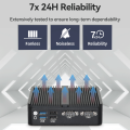 Fanless Mini PC J6412 N100 RS232 Paparan Triple