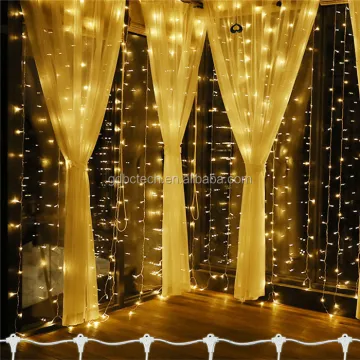 9M White Decorative Wedding Back Wall Twinkling Stars Rgb Outdoor Christmas Holiday Led Curtain Lights