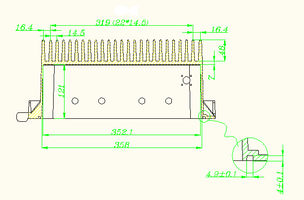 Aluminum die casting communication housing