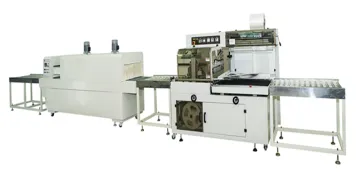 Side sealing rolling cutting Shrinking packing machine