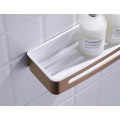 Rose Gold Bathroom Shower Basket Wall Mounted Organizer