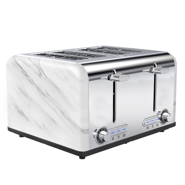 Electric 4 Slice Toaster with Quick & Even Results, Wide Slots for Any Bread