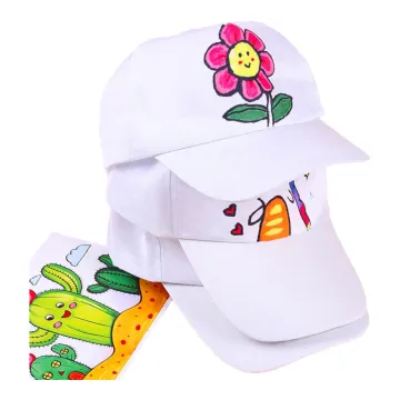 Creative Kids White Hat for Painting: Enhancing Artistic Skills