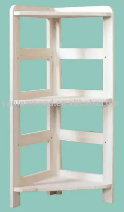 Unfinished solid Wood good quality bookshelf