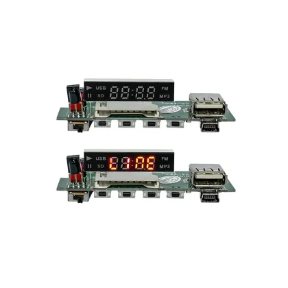 5V MP3 Audio Decoder with Amplifier, AUX, and FM Features