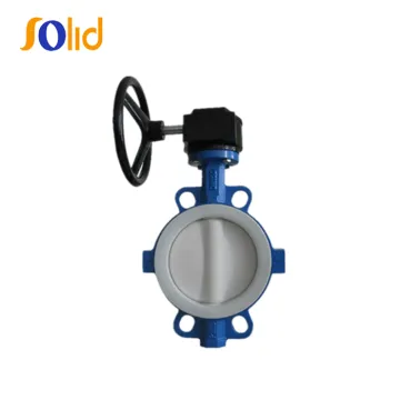 Wafer Type Butterfly Valve with PTFE Encapsulated Disc