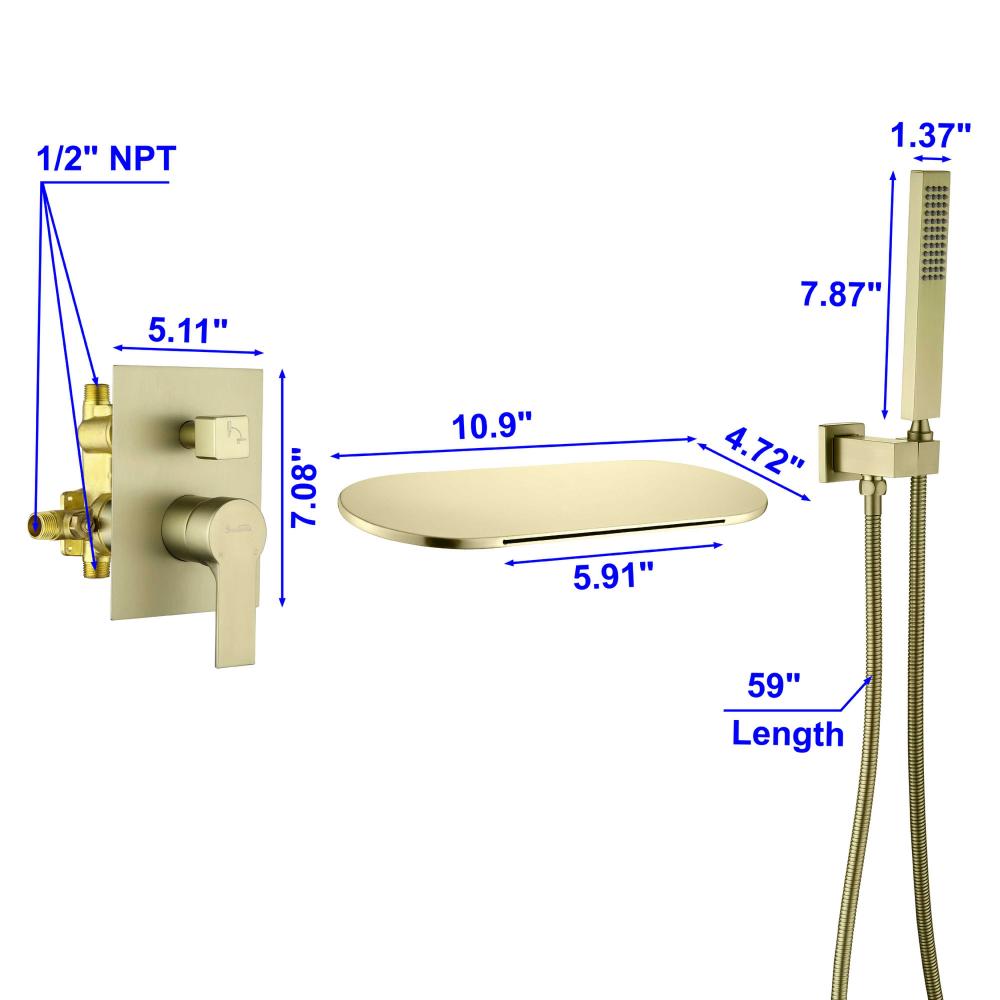 Bathtub faucet 88023bg 8 New