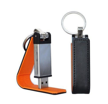 High Quality Leather Key Chains USB 2.0, Colorful Special Leather USB Flash Memory Drive Disk