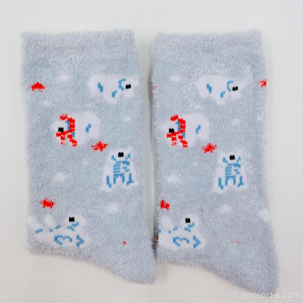 Chaussettes de pantoufle cadeau de Noël