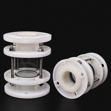 Industrial PVDF Flange Sight Glass ANSI CL150