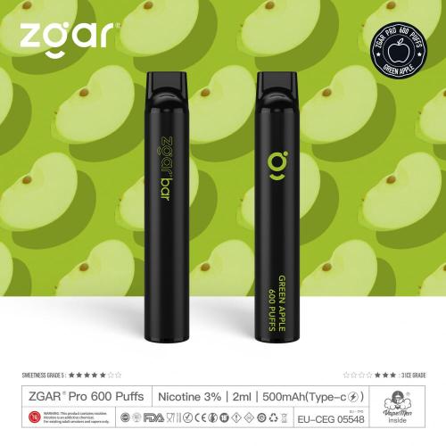 Prix ​​de vape jetable pomme verte