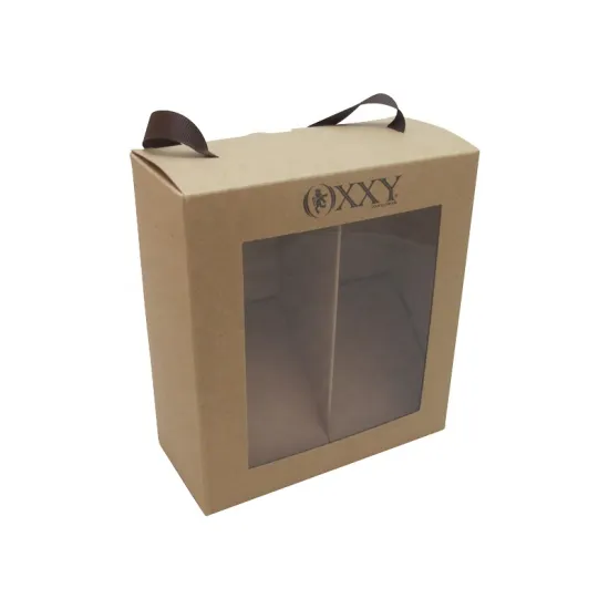 Custom cardboard shoe shipping box with window