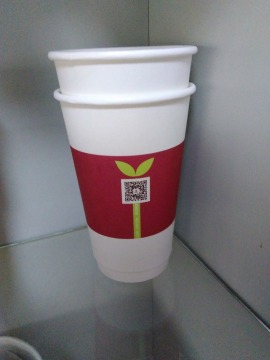 one time use feature and cups usage 16 oz double paper coffee cups with logo and caps
