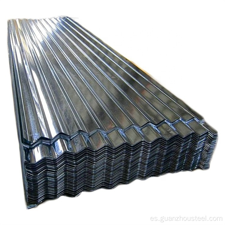 Hoja de acero corrugado galvanizado