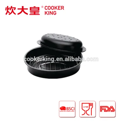 2016 carbon steel chicken roaster pan with rack chicken roaster