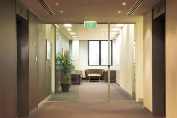 sensor door,aluminium frame