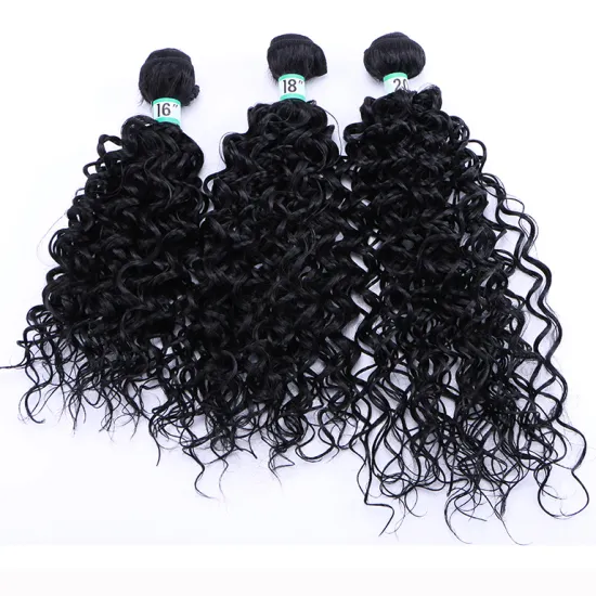 AiShiLi Hair Factory Pure Color Jerry Curly Crochet Braiding Hair wigs Heat Resistant Synthetic Extension wig