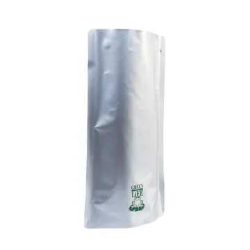 compostable printed metallised 1kg stand up pouch