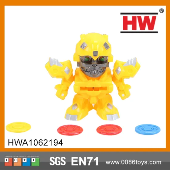 Good Quality robot action figure plastic  launcher toys