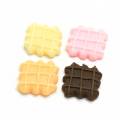 Mixed color Cookie Biscuits Shaped Flat Back Beads For Handmade Craft Decoration Kitchen Fridge Ornaments