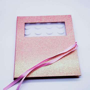 Customizable 3D Thick Eyelash Book with Fluffy 16Pairs, Personalized Logo for Stylists and Beauty Salons