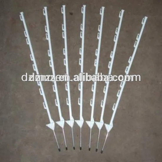 Durable pasture plastic post for electric fencing